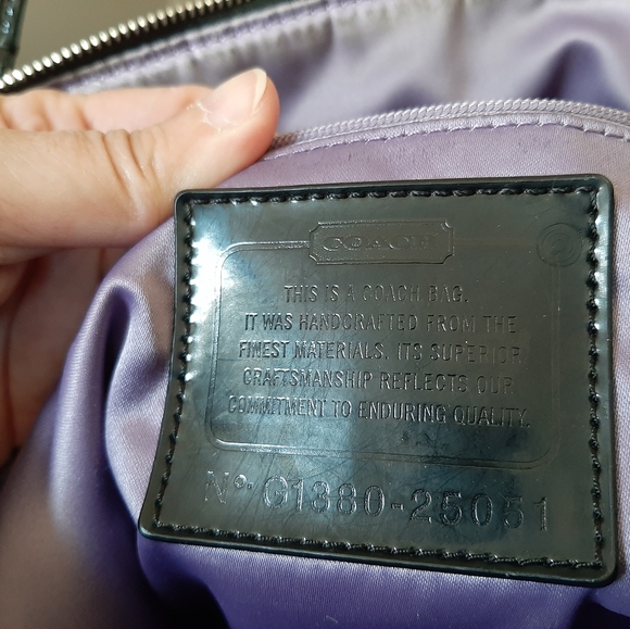 Coach Signature Tote Smoke Grey & Black - Picture 5 of 8